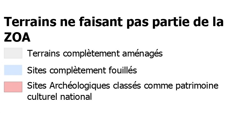 Terrains ne faisant pas partie de la ZOA